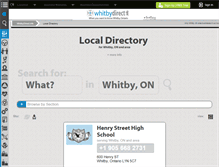 Tablet Screenshot of directory.whitbydirect.info